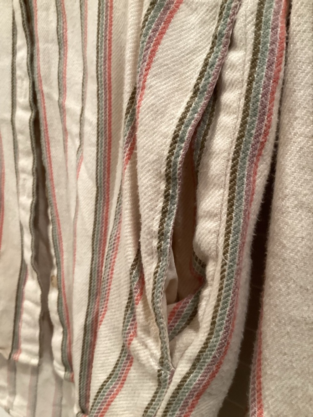 Madewell “Sunday Flannel “ oversized button up cozy Shirt has pockets - Picture 4 of 9